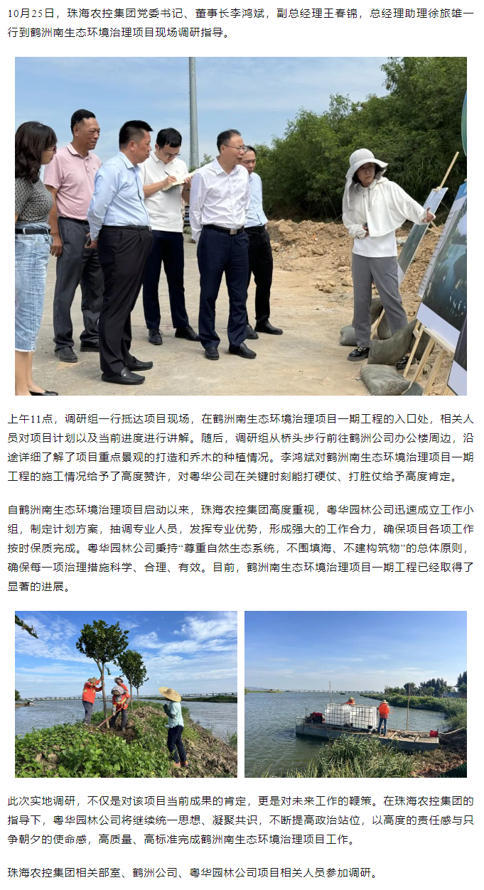 MK在线集团党委书记、董事长李鸿斌调研鹤洲南生态环境治理工作.png